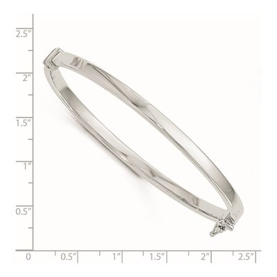 14K Yellow Gold Hinged Bangle Bracelet – view 3