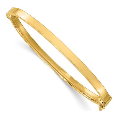 14K Yellow Gold Hinged Bangle Bracelet
