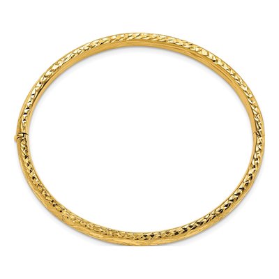 14K Yellow Gold Bangle Bracelet – view 3