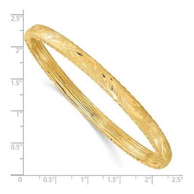 14K Yellow Gold Bangle Bracelet – view 4
