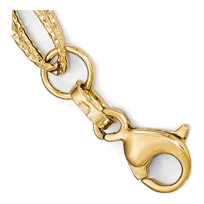 14K Two-Tone Gold Fancy Link Bracelet – view 4