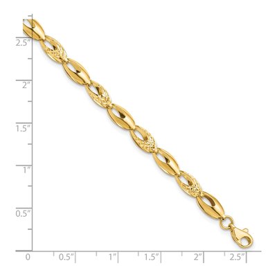 14K Yellow Gold Open Link Bracelet – view 6