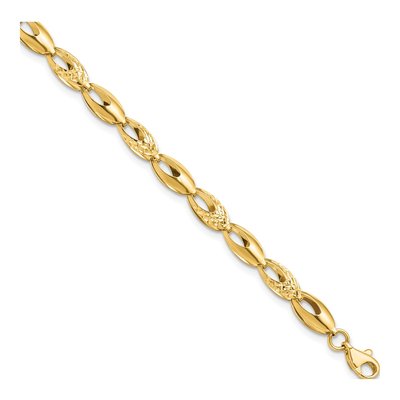 14K Yellow Gold Open Link Bracelet