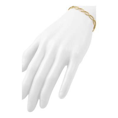 14K Yellow Gold Fancy Link Bracelet – view 7