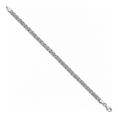 14K White Gold Fancy Link Bracelet – view 3