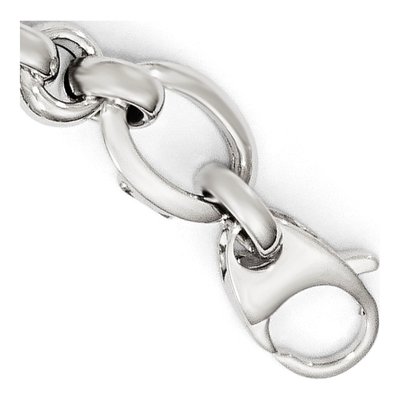 14K White Gold Open Link Bracelet – view 4