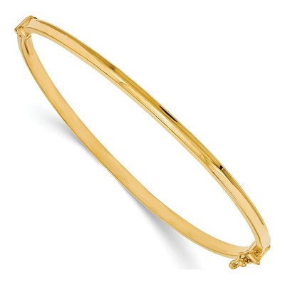 14K Yellow Gold Hinged Bangle Bracelet