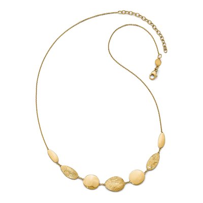 14K Yellow Gold Diamond-Cut Fancy Necklace – view 3