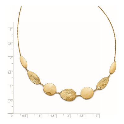 14K Yellow Gold Diamond-Cut Fancy Necklace – view 4