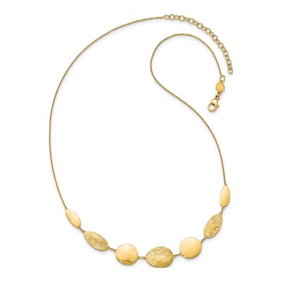 14K Yellow Gold Diamond-Cut Fancy Necklace – view 6