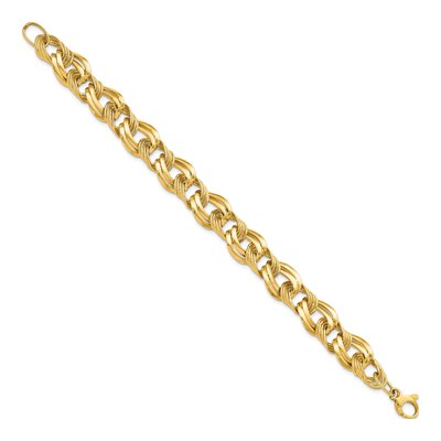 14K Yellow Gold Fancy Link Bracelet – view 2