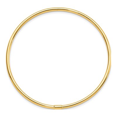 14K Yellow Gold Slip-On Bangle Bracelet – view 3