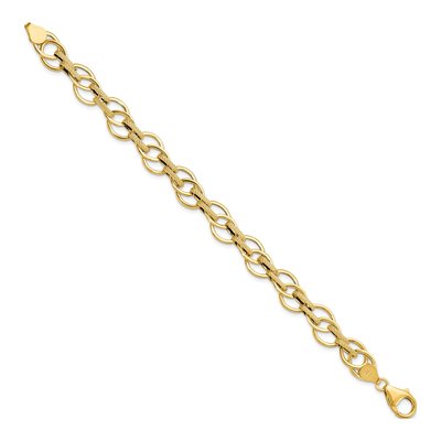 14K Yellow Gold Fancy Link Bracelet – view 3