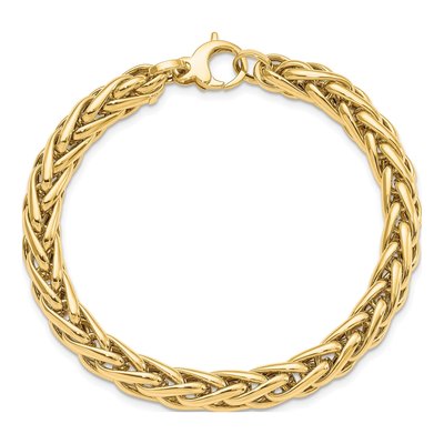 14K Yellow Gold Fancy Link Bracelet – view 6