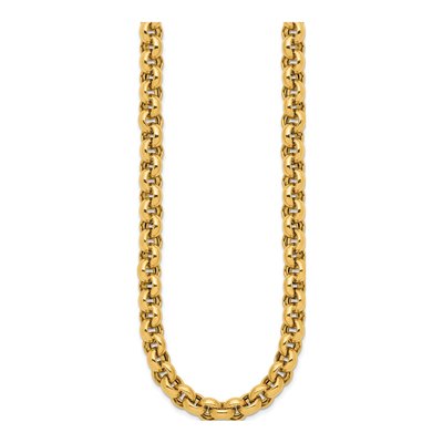 14K Yellow Gold 8.5mm Rolo Chain – view 3