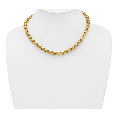 14K Yellow Gold 8.5mm Rolo Chain – view 4