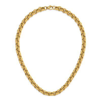 14K Yellow Gold 8.5mm Rolo Chain – view 5