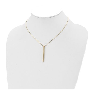 14K Yellow Gold Bar Necklace – view 5