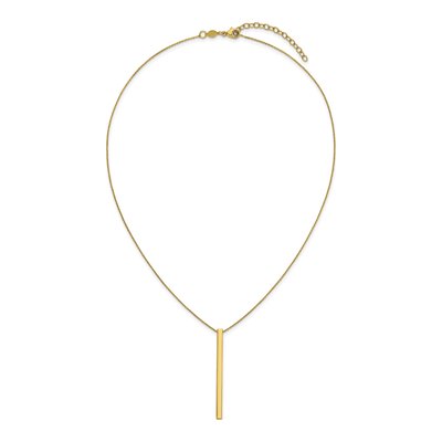 14K Yellow Gold Bar Necklace – view 6