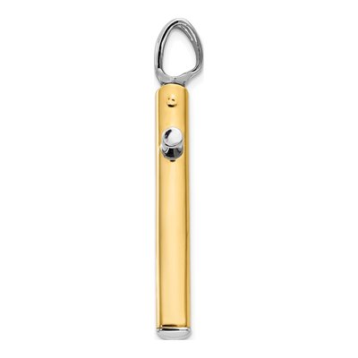 14K Two-Tone Gold Cross Pendant – view 3