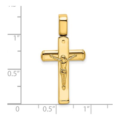 14K Yellow Gold Crucifix Pendant – view 4