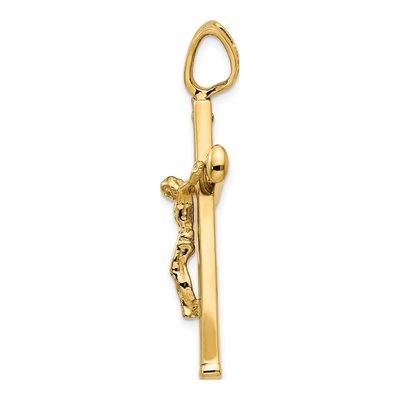 14K Yellow Gold Crucifix Pendant – view 3