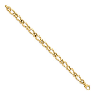 14K Yellow Gold Fancy Link Bracelet – view 3