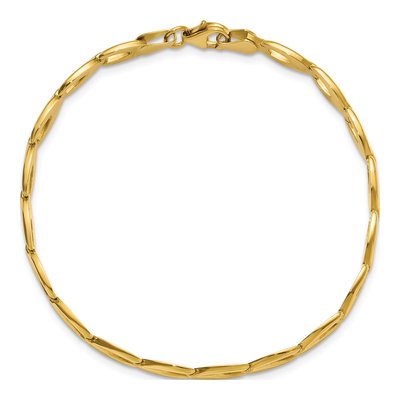 14K Yellow Gold Fancy Link Bracelet – view 5