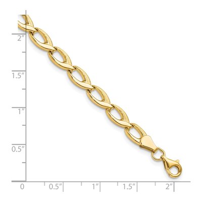14K Yellow Gold Fancy Link Bracelet – view 6