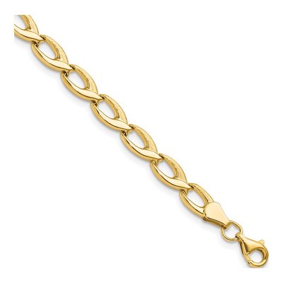 14K Yellow Gold Fancy Link Bracelet