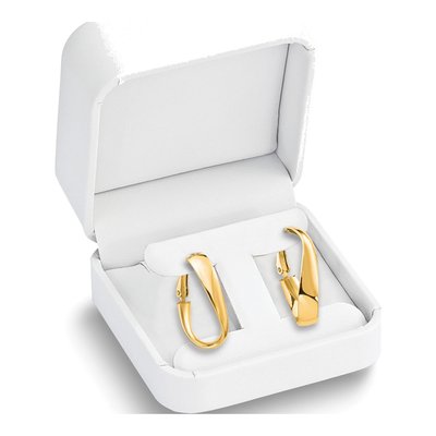 White Leatherette Earring Boxes, Pack of 12