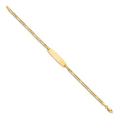 14K Yellow Gold Figaro ID Bracelet – view 2