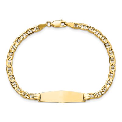 14K Yellow Gold ID Bracelet – view 5