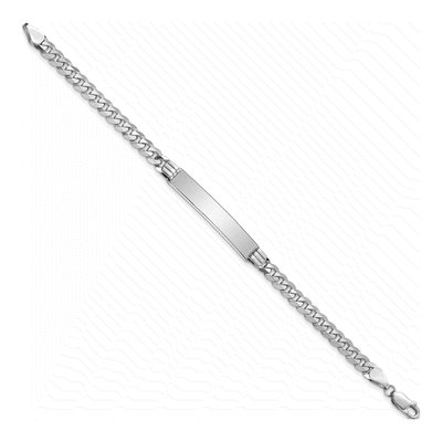 14K White Gold ID Bracelet – view 2