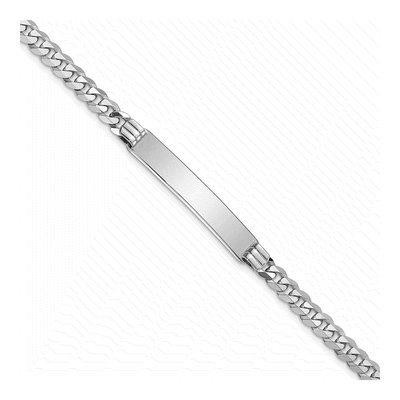 14K White Gold ID Bracelet