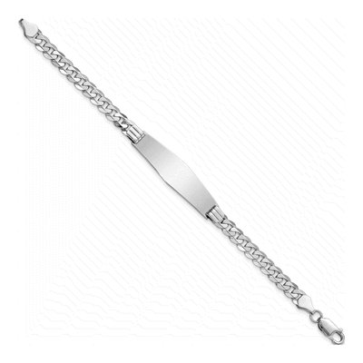 14K White Gold ID Bracelet – view 2