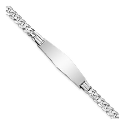 14K White Gold ID Bracelet
