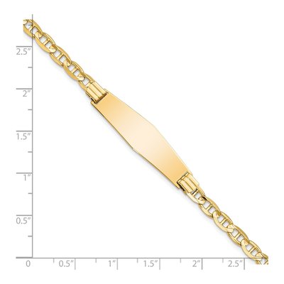 14K Yellow Gold ID Bracelet – view 4