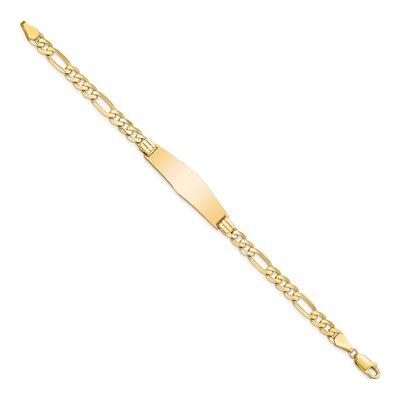 14K Yellow Gold Figaro ID Bracelet – view 3