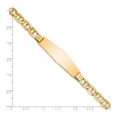 14K Yellow Gold ID Bracelet – view 5