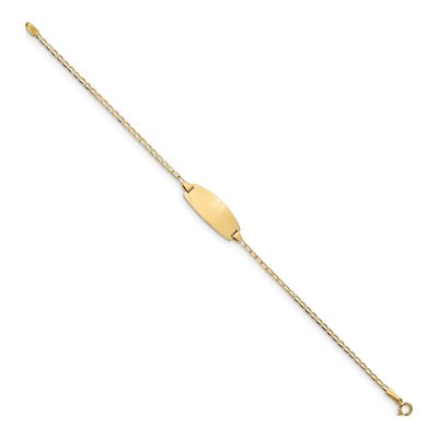 14K Yellow Gold Baby ID Bracelet – view 3