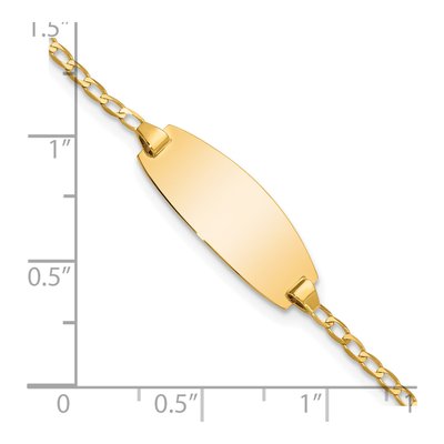 14K Yellow Gold Baby ID Bracelet – view 4