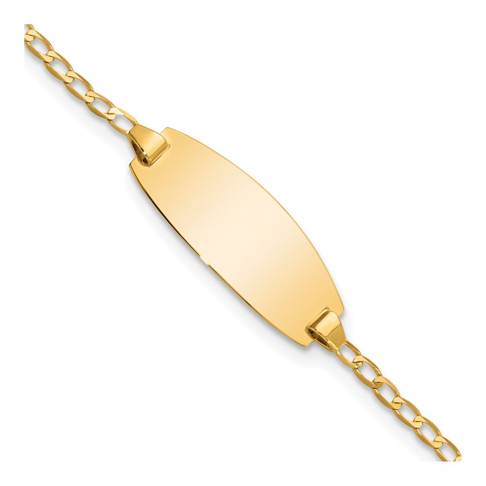 14K Yellow Gold Baby ID Bracelet