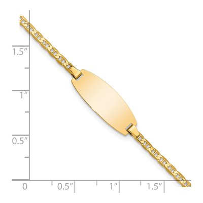 14K Yellow Gold Baby ID Bracelet – view 4