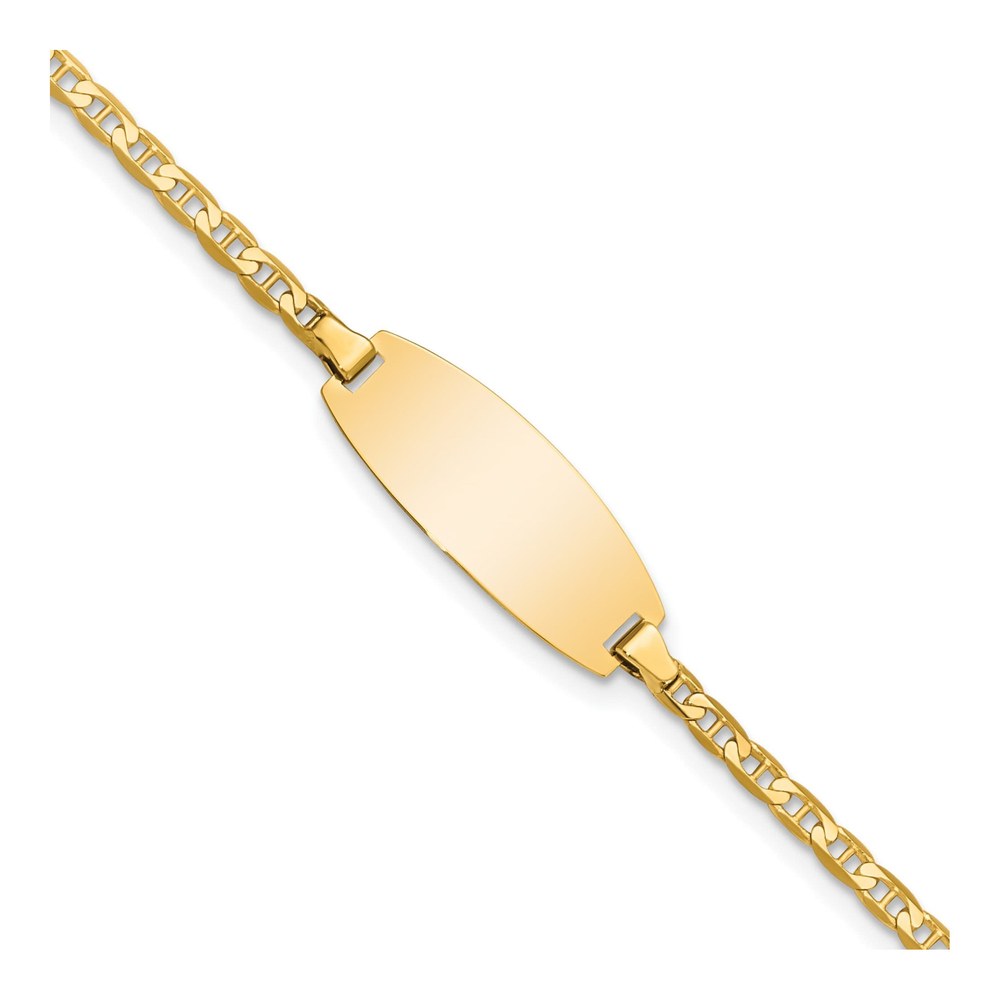 14K Yellow Gold Baby ID Bracelet, 5.5 in