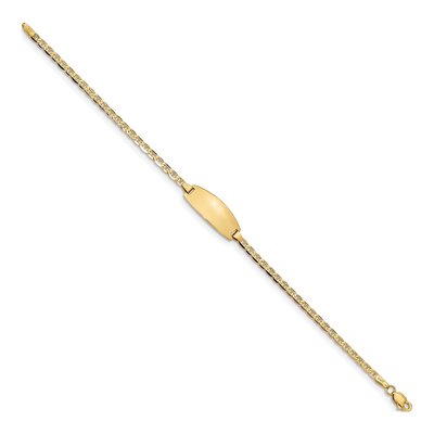 14K Yellow Gold Baby ID Bracelet – view 3
