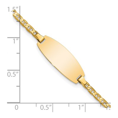 14K Yellow Gold Baby ID Bracelet – view 4