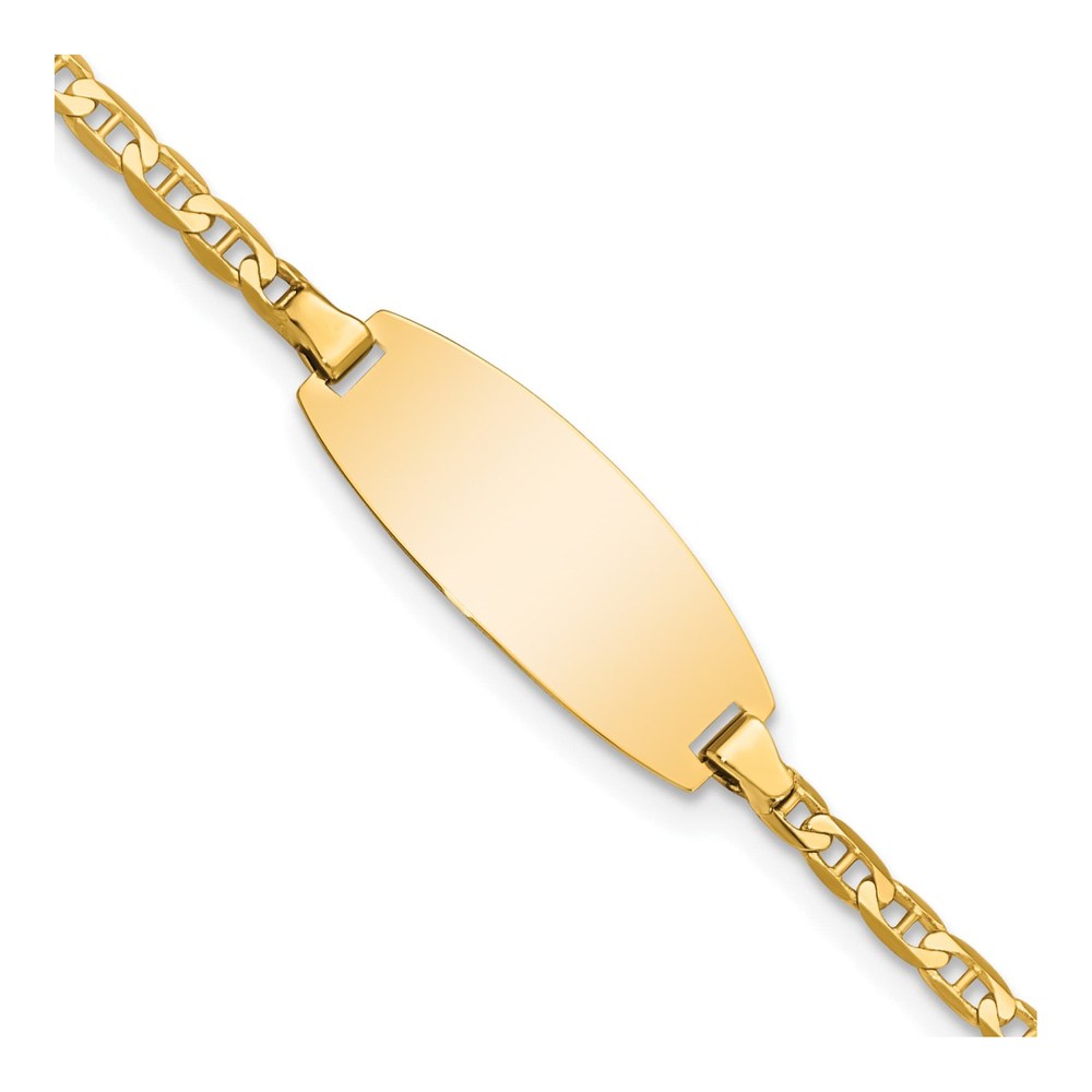14K Yellow Gold Baby ID Bracelet
