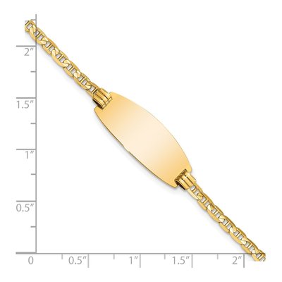 14K Yellow Gold ID Bracelet – view 4