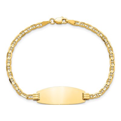 14K Yellow Gold ID Bracelet – view 5